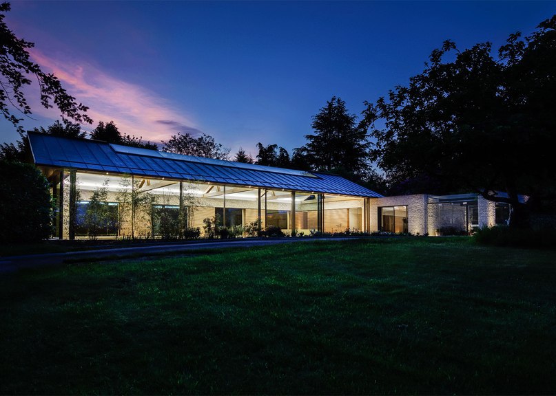 Contemporary pool house by Re-Format brings together