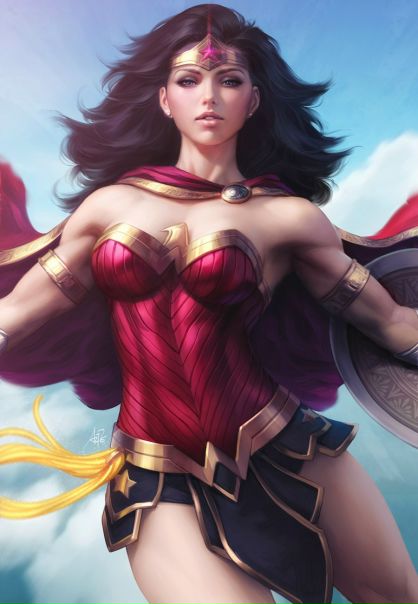 Wonder Woman Descend by #Artgerm