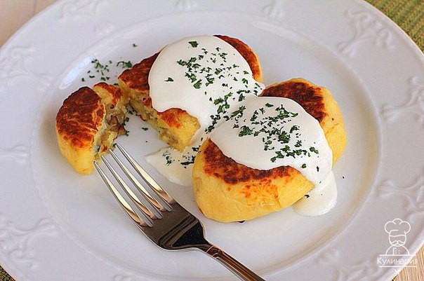 Картофельные зразы с грибами