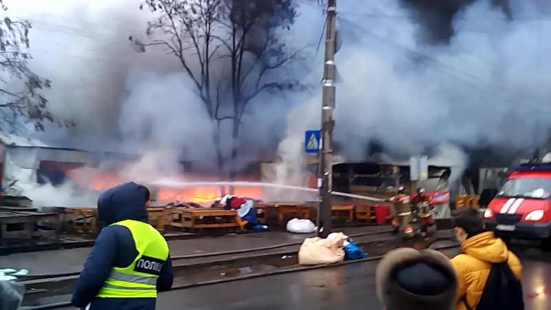 пожар на Лисавой 25.12.2016