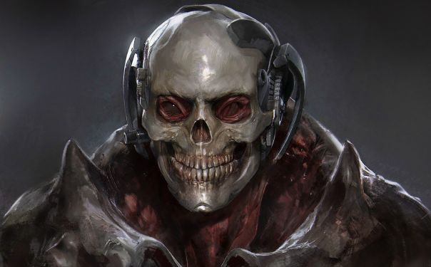Space Skull by #YuanCui
