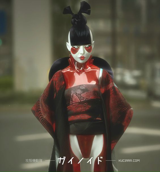 #GITS Gynoid/Geisha by #MaciejKuciara