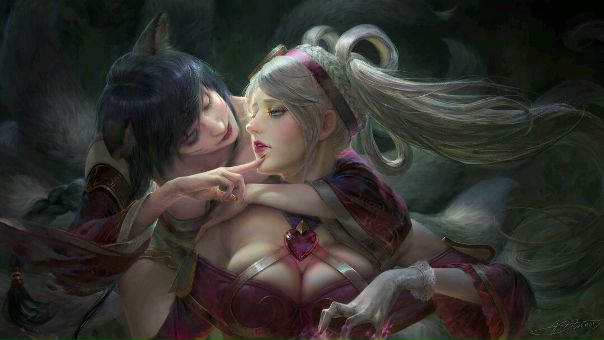 Ahri & Sona by #YuHanChen
