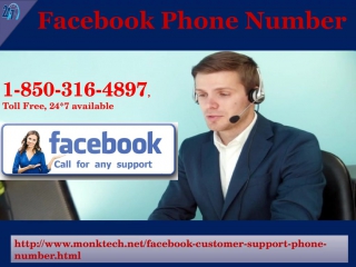 Facebook phone number: the most reliable & secured helpline number 1 850 316 4897