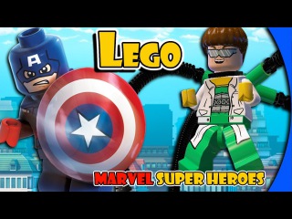Captain America & Mr. Fantastic chase Doctor Octopus / Walkthrough LEGO Marvel Super Heroes part 2