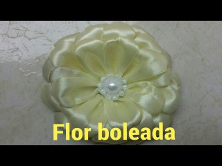 Passo a passo: flor boleada de cetim diy Sandra Monteiro