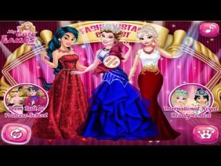 Disney Princess Games - Elsa, Jasmine, Belle - Princesses at Fashionistas Contest