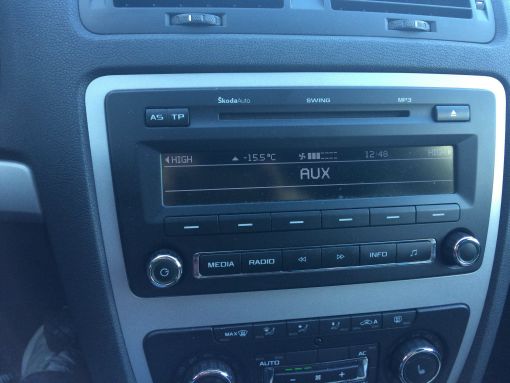 Активация aux skoda rapid 2014