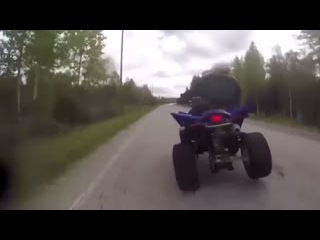 LiveLeak - Quad Bike Rider Charged With Attempted Murder After Ramming Cop During Chase
