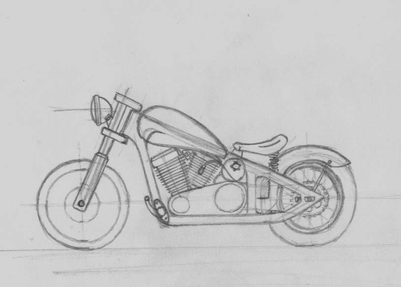 Как нарисовать полоски на мотоцикле днепр