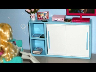 How to make a Sliding Door Cabinet for doll (Monster High, Barbie, etc)