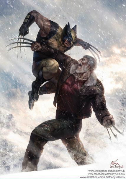 #Wolverine vs. #OldManLogan by #InHyukLee