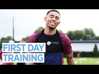 FIRST PRE-SEASON TRAINING SESSION! | Man City 2017-18