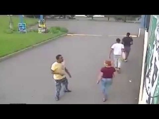 12-year-old girl thrown to the ground for offering man beef jerky