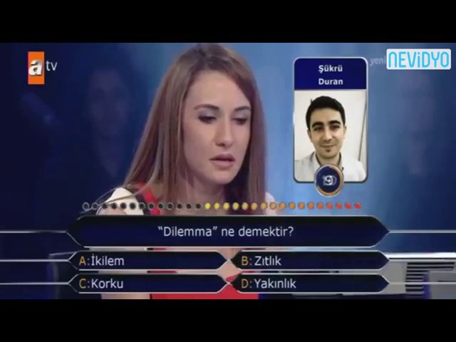 Milyoner yarışmasında bu da oldu!