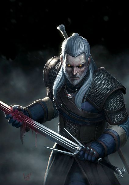Geralt the Rivia by #AlvaroJimenez
