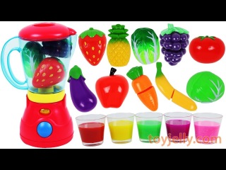 Learn Colors with Fruit Blender Toys Slime Clay Surprise Toys Nursery Rhymes Best Kids Videos