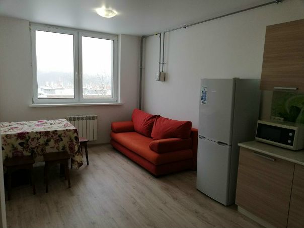 Фото: Собственник! Cдается однокомнатная квартира студийного плана, 35 кв. метров.<br>9 км. от МКАД, Горки Ленинские, ул. Туровская 8. Охраняемая территориия. До метро Домодедовская 20 минут на маршрутке, остановка рядом. На территории супермаркет Магнит.<br>Цена 25 тыс.руб., счётчики<br>8-926-392-23-62<br> Иванов