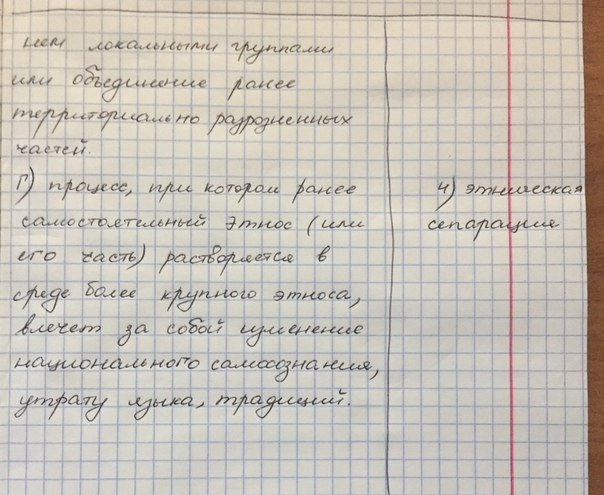 24. Установите соответствие между этническими процессами и их ...