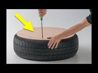 Man Drills A Hole In A Tire And Creates The Coolest Thing We’ve Seen In A Long Time