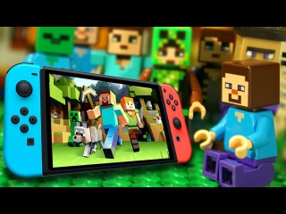 ЧЕЛЛЕНДЖ Лего Нубик против Nintendo Switch - Майнкрафт Мультфильмы Лего Мультики Видео для Детей