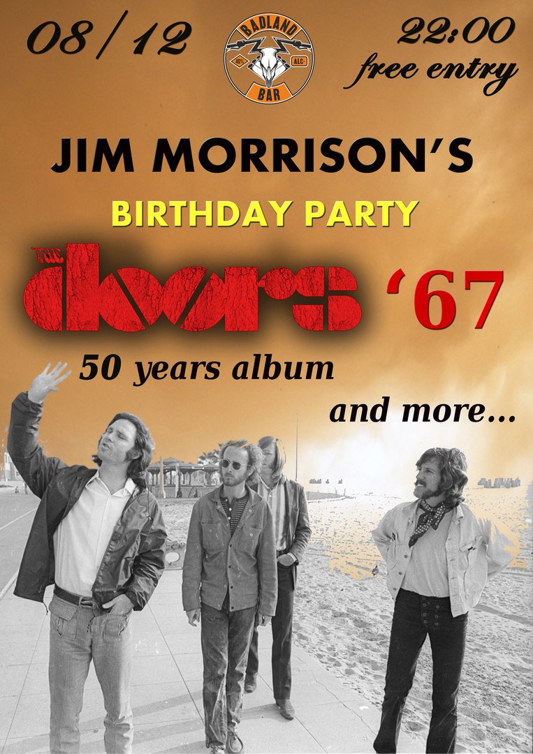 Афиша Ростов-на-Дону 8 декабря / 50 years album "The Doors" and more