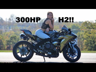 INSANE First Ride on 300HP Ninja H2!!!