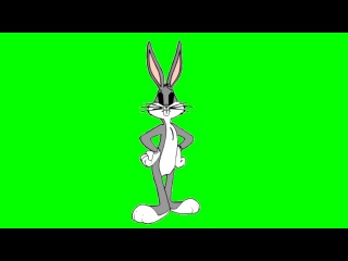 FREE GREEN SCREEN Bugs-Bunny ☯ CHROMA KEY ☯ ФУТАЖ ХРОМАКЕЙ КРОЛИК ☛ yda4aTV