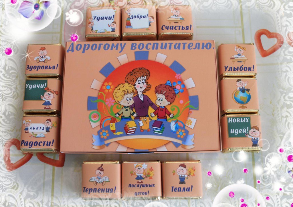 Шаблоны к дню воспитателя шокобокс