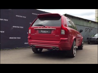 Custom exhaust на компонентах fortluft сваренный в fili-tek на Volvo XC90 V8