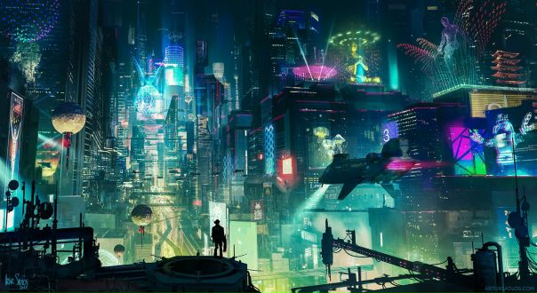 Cyberpunk City by #ArturSadlos