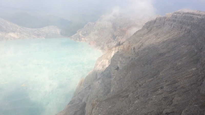 Вулкан Иджен 🌋 Панорама с хребта ☀️