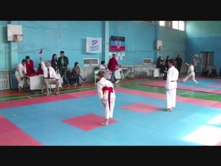 Козарев VS Фролов 1/8 финала ОТКРЫТОГО ЧЕМПИОНАТА И ПЕРВЕНСТВА г. ГОРЛОВКА ПО КАРАТЭ JKS 2018