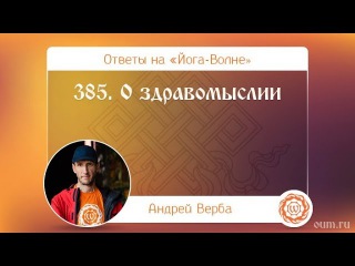 385. О здравомыслии. А.Верба. Ответы на «Йога-Волне»