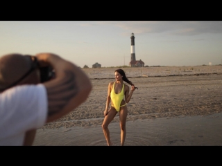 On location w Photographer Justin Bellucci for Lila Nikole Swim - Feat Model Christina Ionno