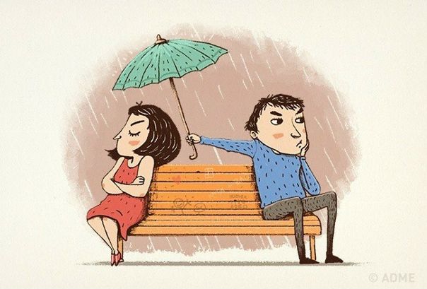 Счастливые пары, даже поссорившись, не перестают любить и заботиться друг о друге