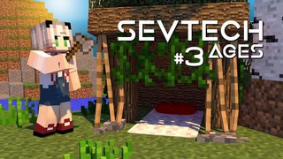 СТРОИМ ДОМИК И ДЕЛАЕМ ПЕРВЫЕ МЕХАНИЗМЫ SevTech: Ages ПРОХОЖДЕНИЕ СБОРКИ #3 MINECRAFT