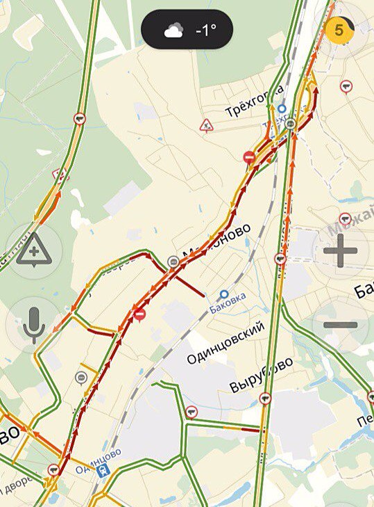 Карта минска пробки