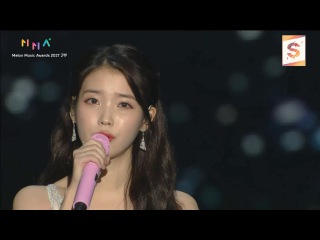 171202 IU (아이유) - Through the Night (밤편지) + Dear Name (이름에게) @ 2017 MelOn Music Awards