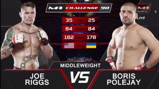 Джо Риггс vs Борис Полежай, M-1 Challenge 90