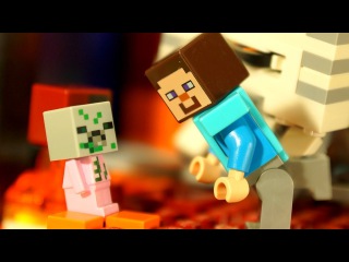 ЛЕГО НУБик и LEGO Minecraft 2018 Портал в Подземелье - Мультики для Детей Майнкрафт Мульт ...