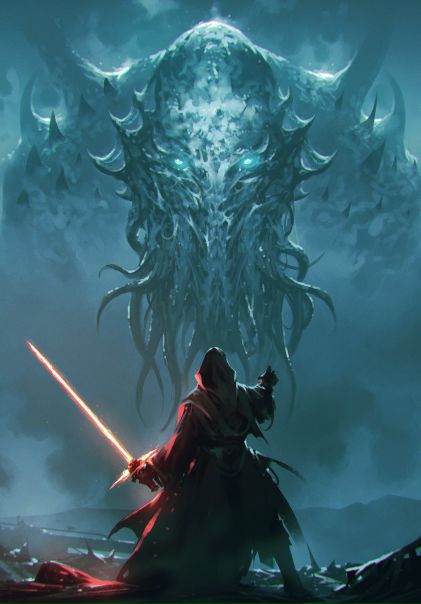 Cthulhu and Kylo Ren by #OmerTunc