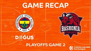 Highlights: Fenerbahce Dogus Istanbul - KIROLBET Baskonia Vitoria Gasteiz. Евролига. Плей-офф, 2-й матч. Обзор. Фенербахче - Баскония