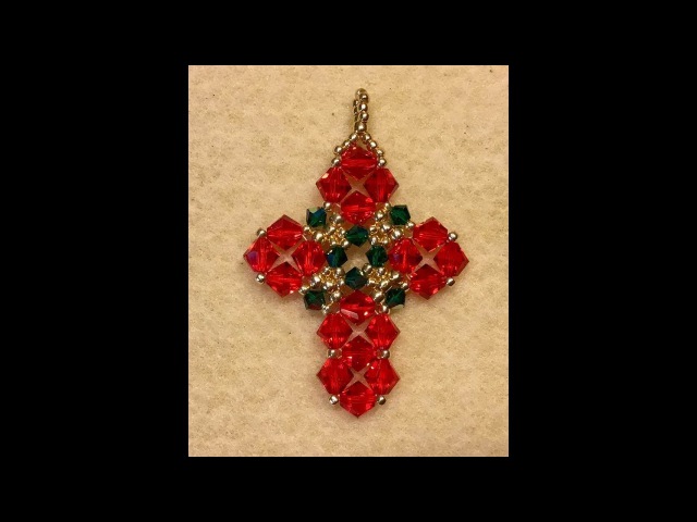 Christmas Cross Pendant Tutorial