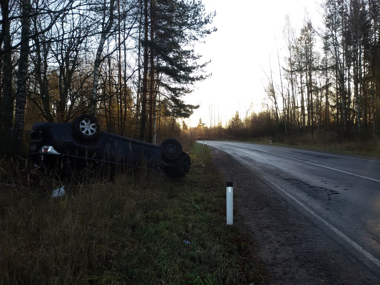 На Запорожском шоссе с разницей в километр произошли две аварии