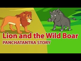 Lion and the Wild Boar | Panchatantra Stories in English | Moral Stories for Kids with Subtitles