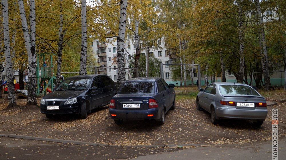 парковка, Чайковский, 2017 год