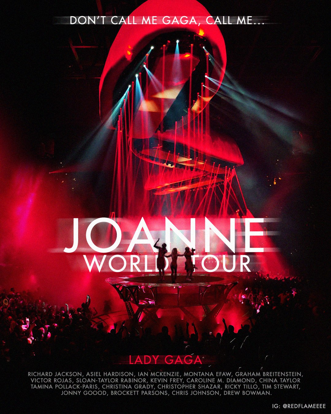 lady gaga joanne tour poster