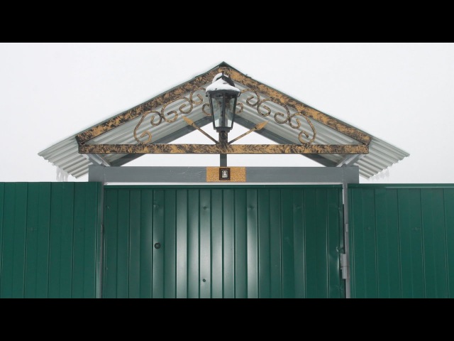 Прочная калитка из профильной трубы