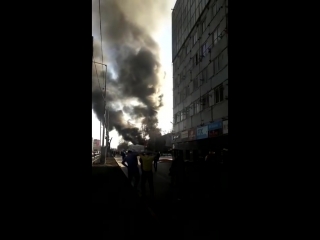 В Самаре горит крц звезда